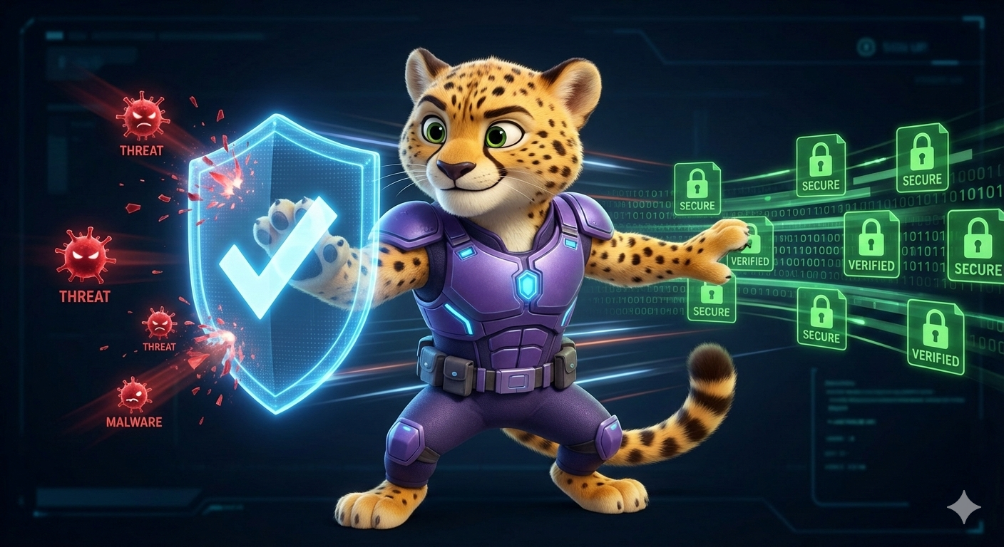 AT Valid Guepardo - Email Security Mascot